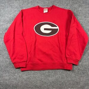 Vintage Red Oak Sweatshirt Men's S Georgia Bulldogs NCAA Red Streetwear Y2K
